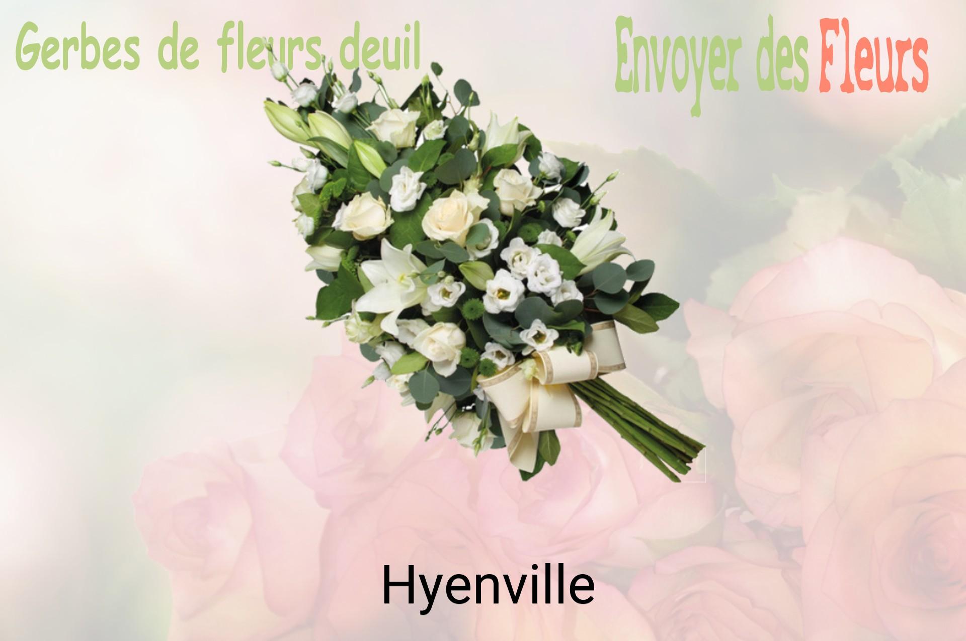 Gerbe de fleurs de deuil livrée à Hyenville